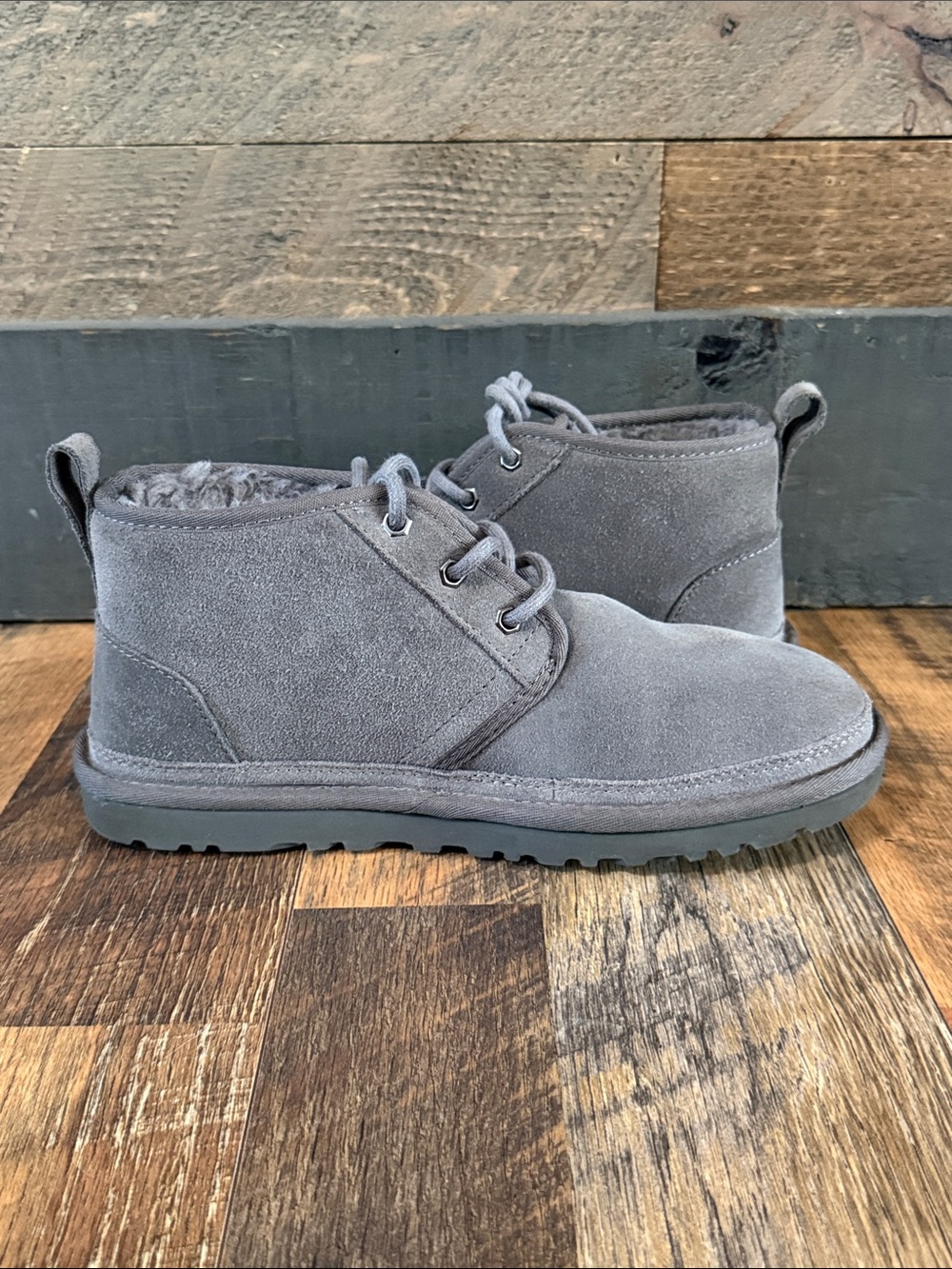 UGG Neumel Charcoal Suede Chukka Boots Men’s Size 8 – Style 3236 - Picture 10 of 11